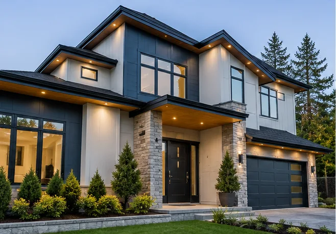 Illustrative architectural image of new multi-family construction